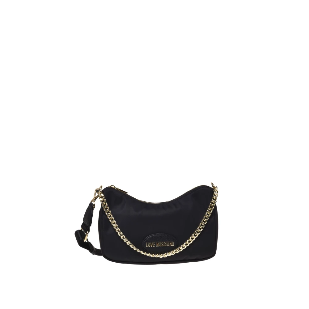 Love Moschino , Shoulder Bags, Female, Black, One Size, Nylon Shoulder Bag