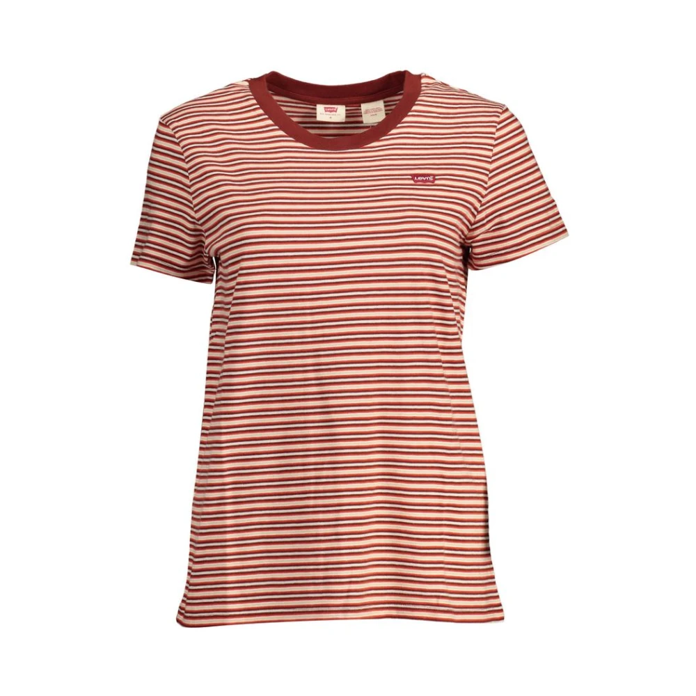 Levi's Red Cotton Women T-Shirt - Female - T-Shirts - Red - Xs - Tops