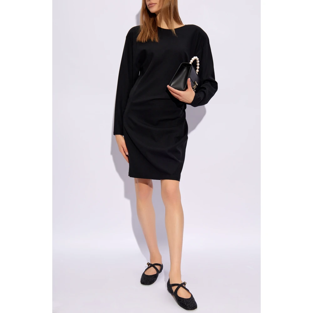 Aeron Rosamund gedrapeerde jurk Black Dames
