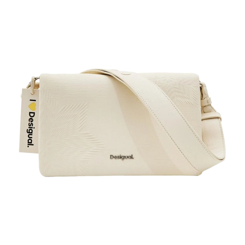 Desigual Dames Schoudertas Stijlvol Ontwerp White Dames