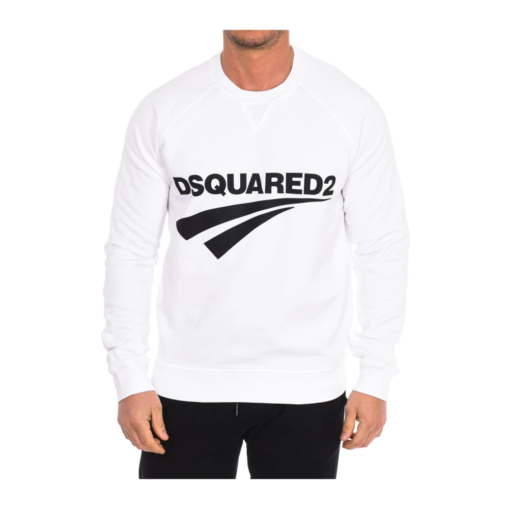 Dsquared2 Men's White Sweatshirt - Sweatshirts - S - Sweatshirts & Hoodies
