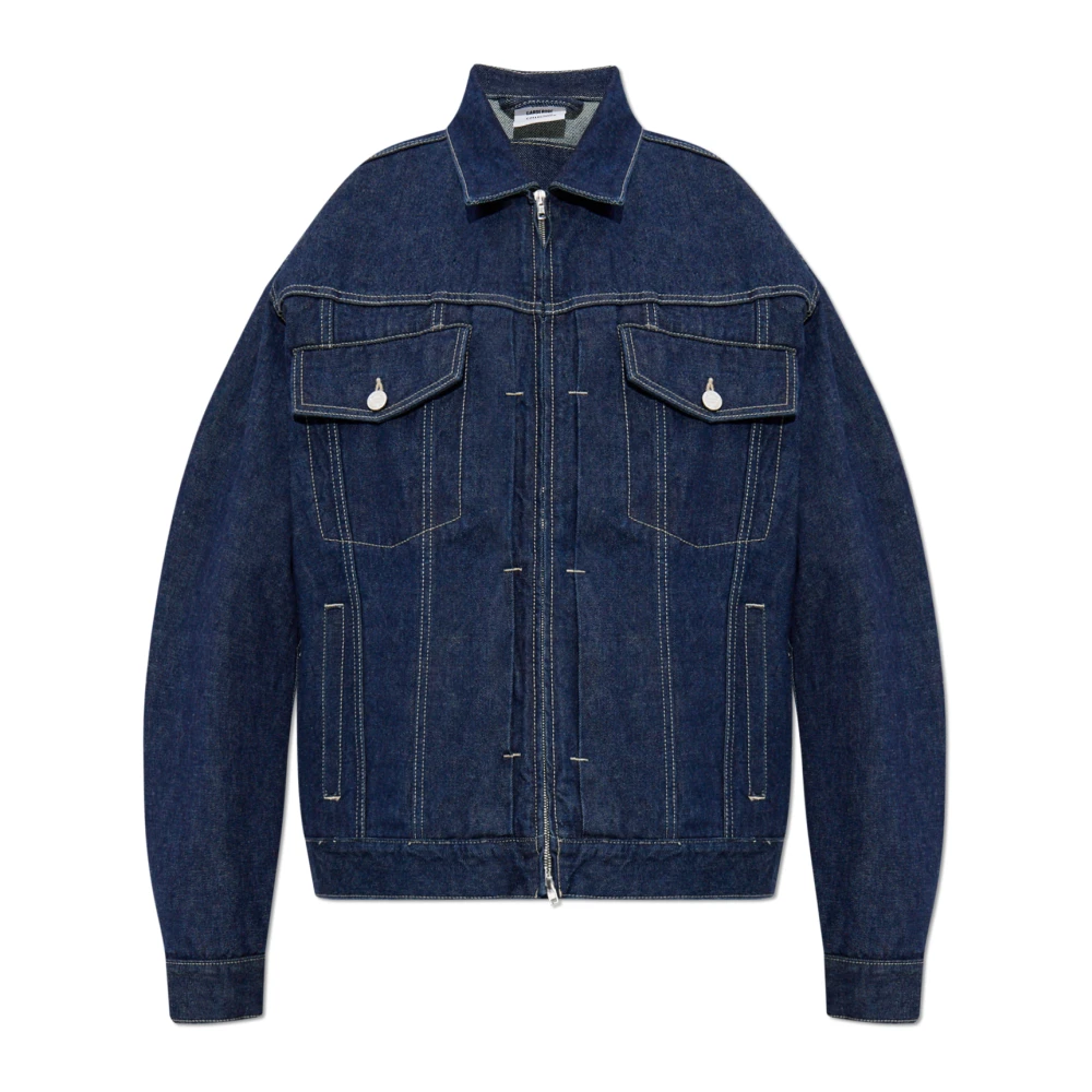 Vetements Unisex Blauw Jassen M, Denim, Denim Jas