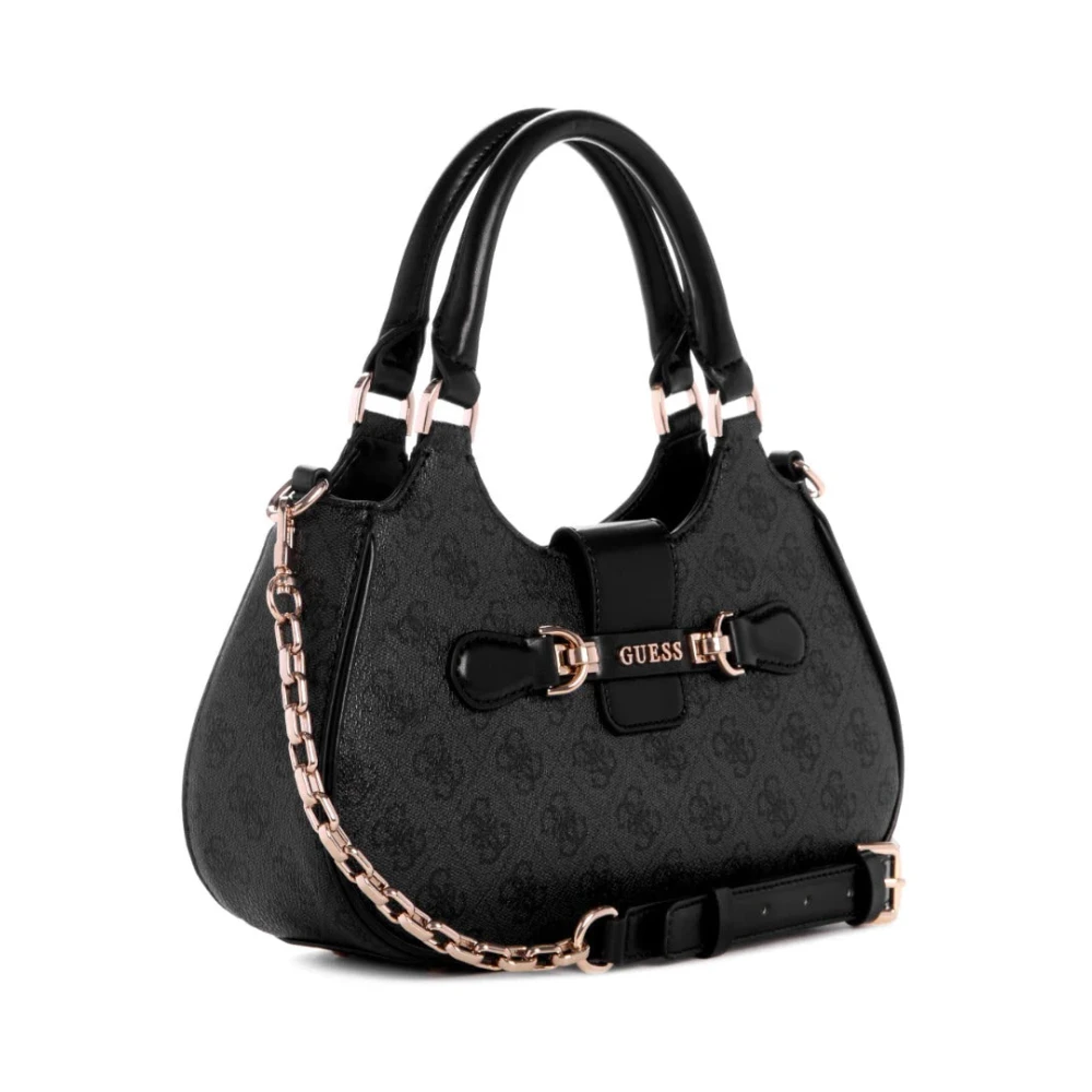 Guess Kleine Schoudertas met Kolenlogo Black Dames
