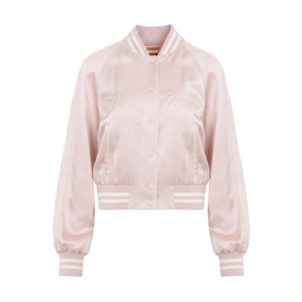 Blush Pink Bomber Jacket