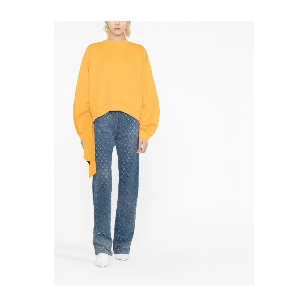 The Attico Pet Sweatshirt Truien Breisels Yellow Dames