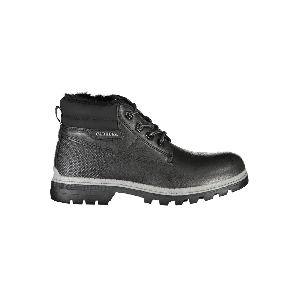 Carrera Women's Black Stylish Contrast Lace-Up Boots - Lace-Up Boots - 3 Uk - Shoes