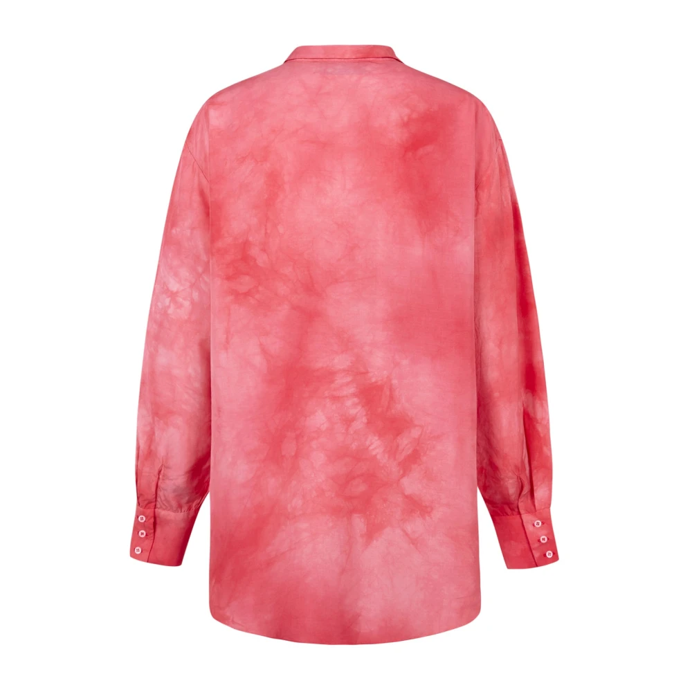 Cortana Roze Zijden Shirt Maltinto Stijl Pink Dames