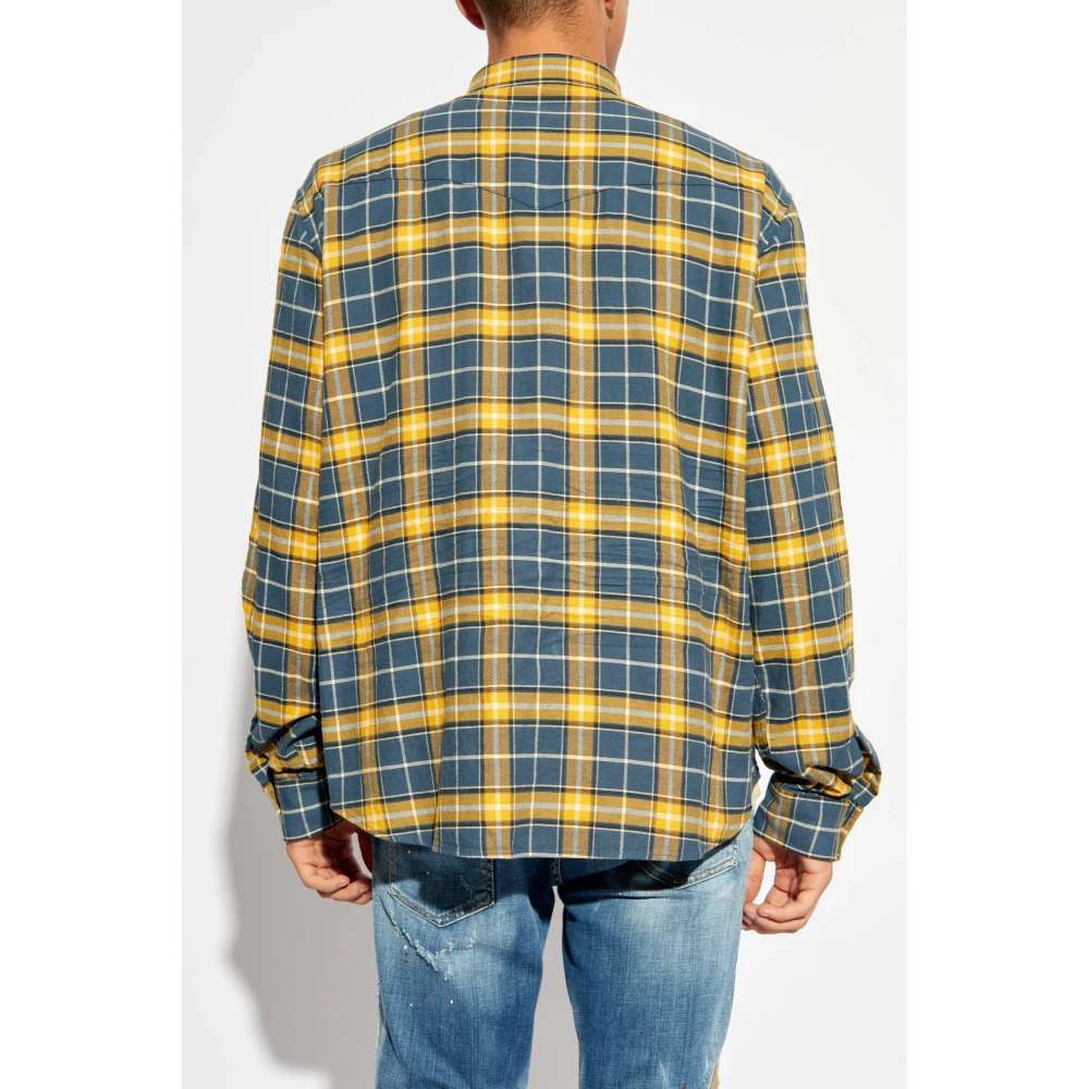 Dsquared2 Geruit Patroon Overhemd Multicolor Heren