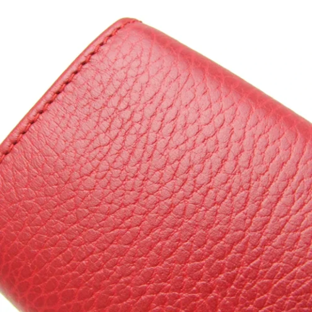 Gucci Vintage Pre-owned Leather wallets Red Dames