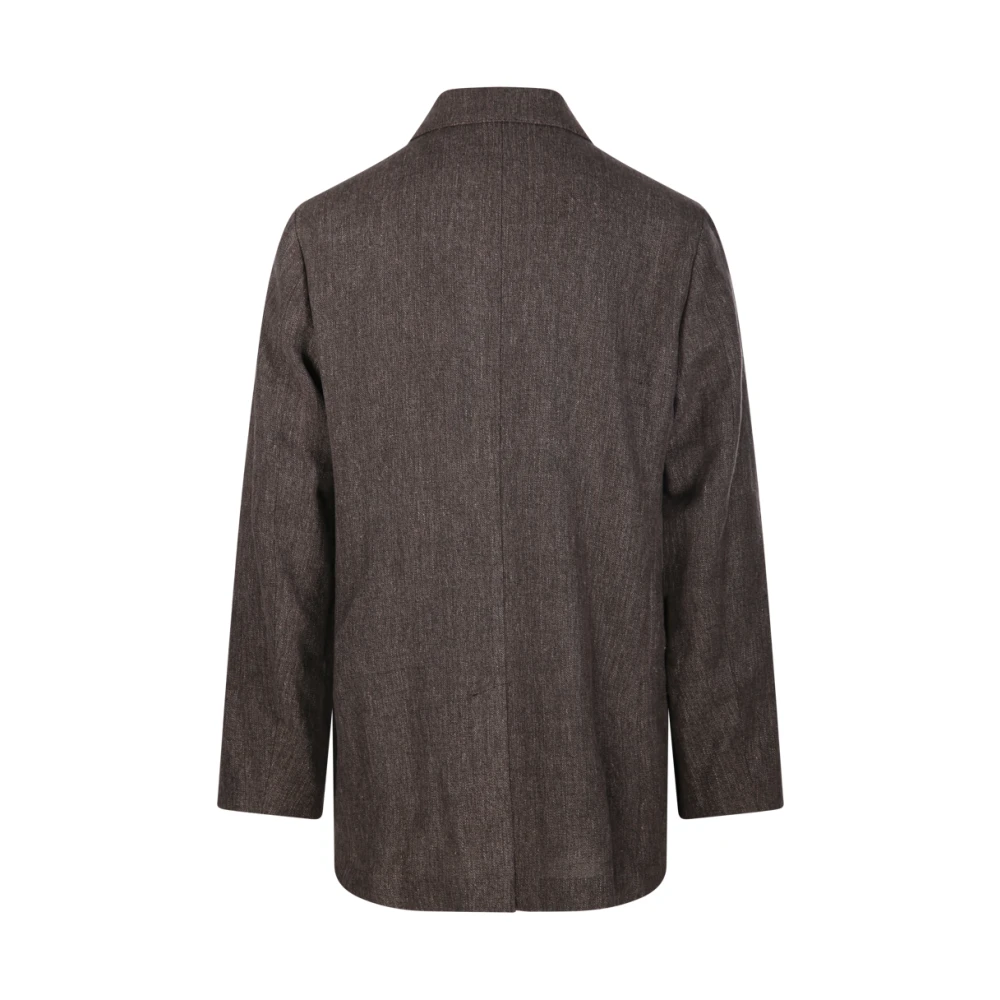 Our Legacy Linnen Tabak Blazer Brown Heren