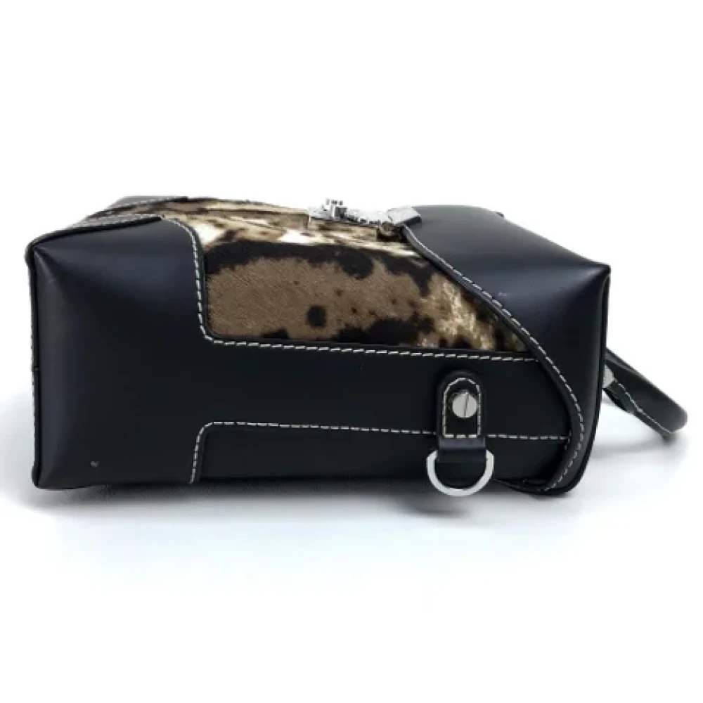 MCM Pre-owned Fabric shoulder-bags Black Dames