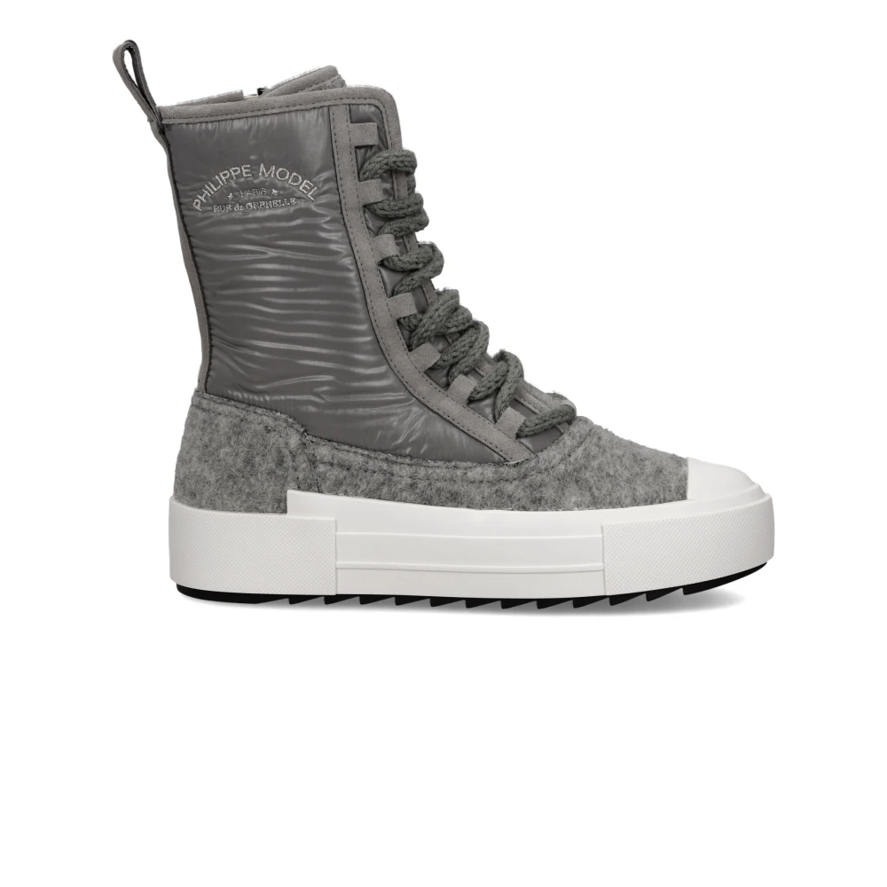 Philippe Model Sneakers Paris Haute Laarzen Dames Schoenen Grijs