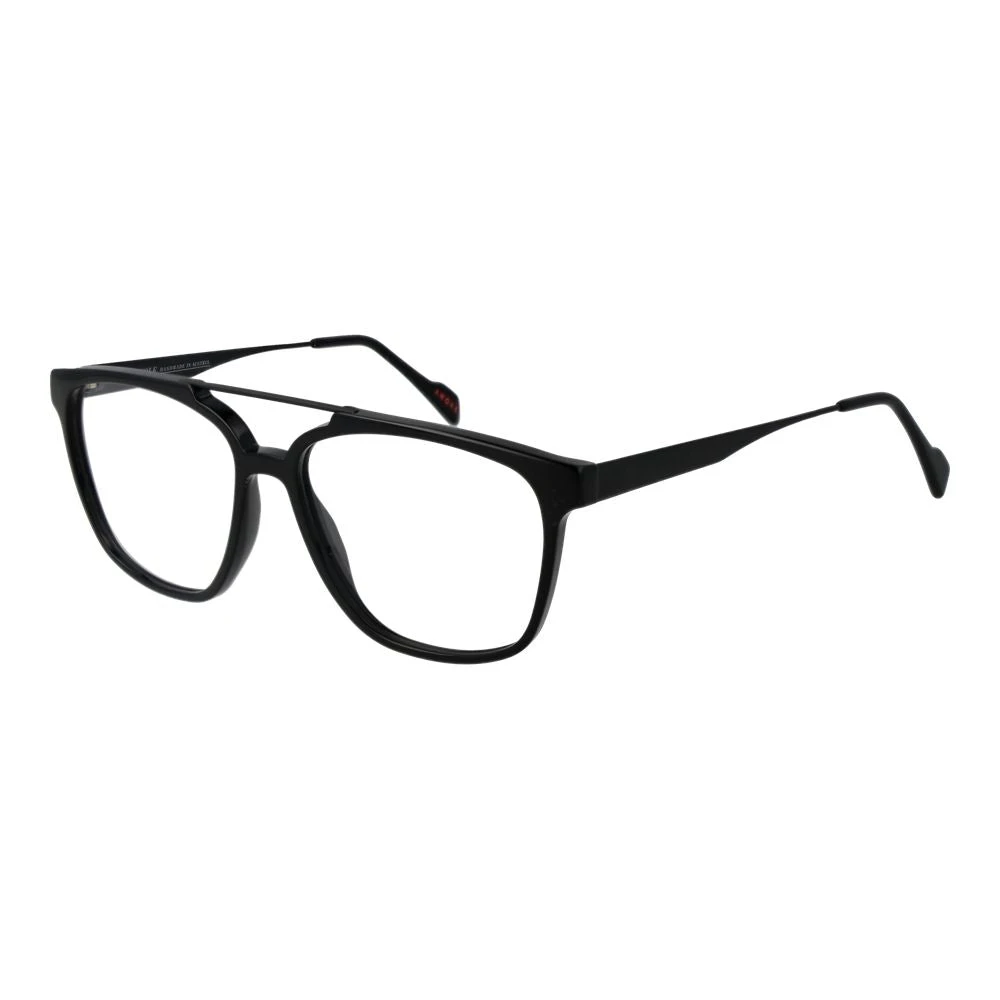 Andy Wolf Unisex Black Metal Optical Frames