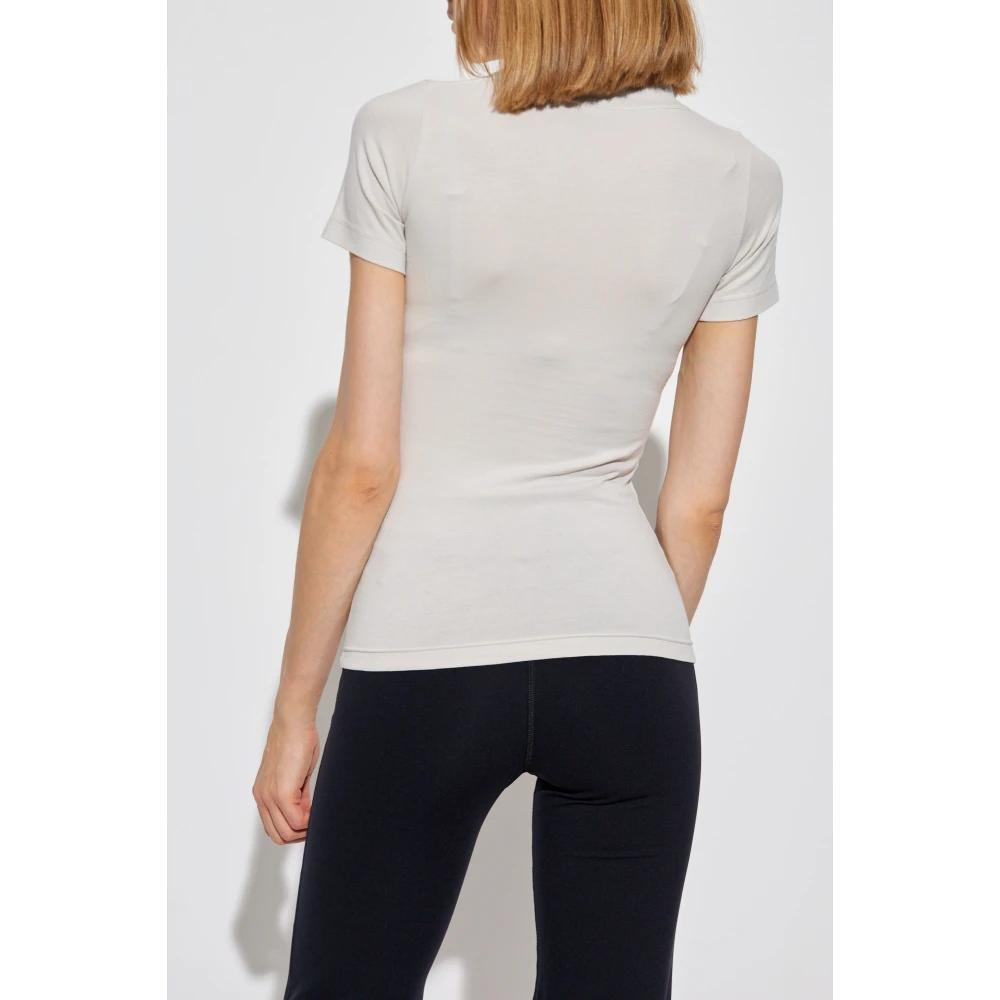 Balenciaga Sport T-shirt met logo Gray Dames