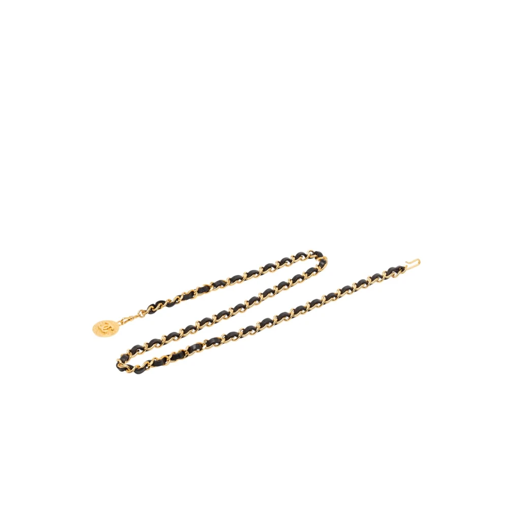 Chanel Vintage Women's Yellow Pre-Owned Waist Chain Belt