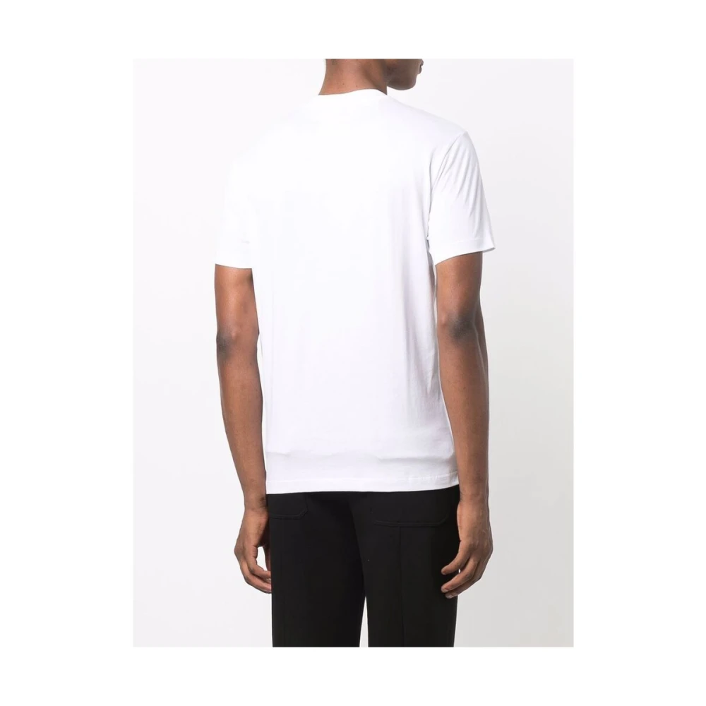 Emporio Armani Logo-print Katoenen T-Shirt White Heren