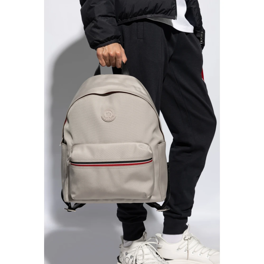 Moncler Rugzak met logopatch Gray Heren