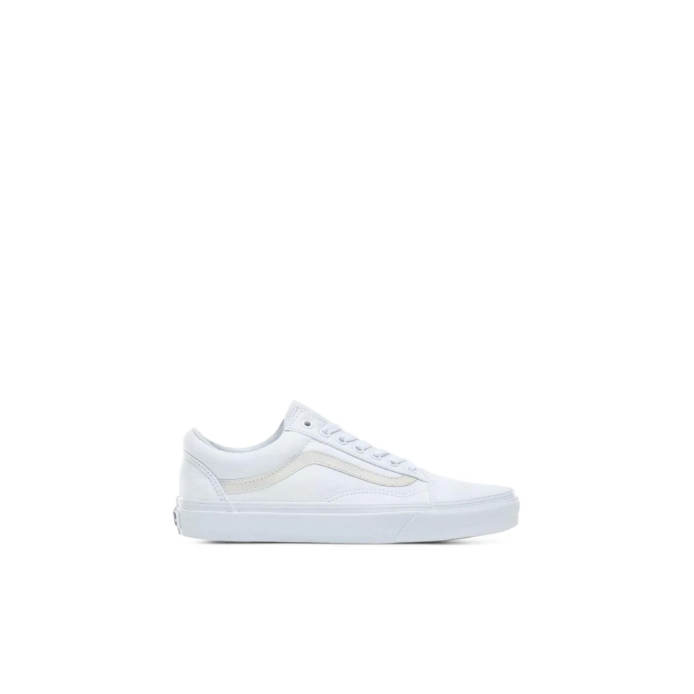 Vans Canvas Tyg Sneakers med Metallöglor White, Herr