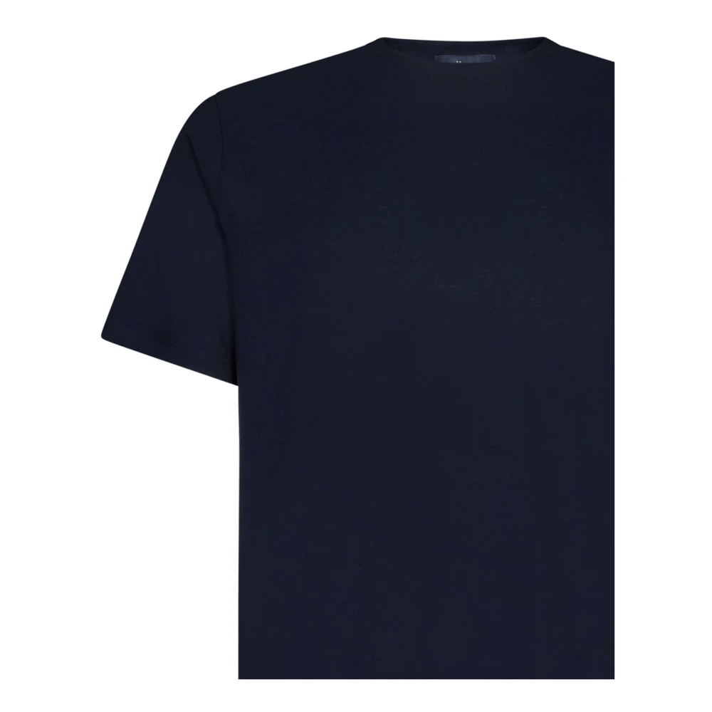 Herno Blauwe Crew-Neck T-Shirts & Polos Blue Heren