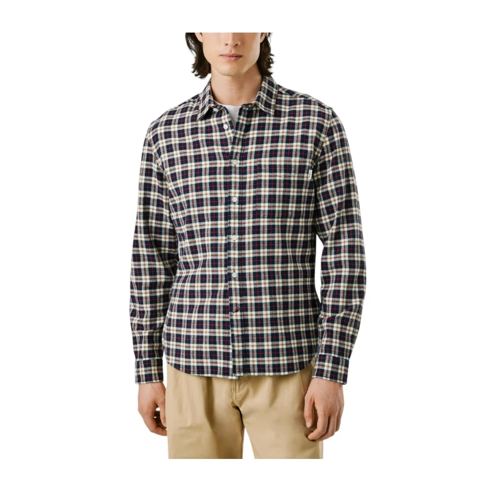 Pepe Jeans Men's Multicolor Tartan Check Shirt - Casual Shirts - 2XL - Shirts
