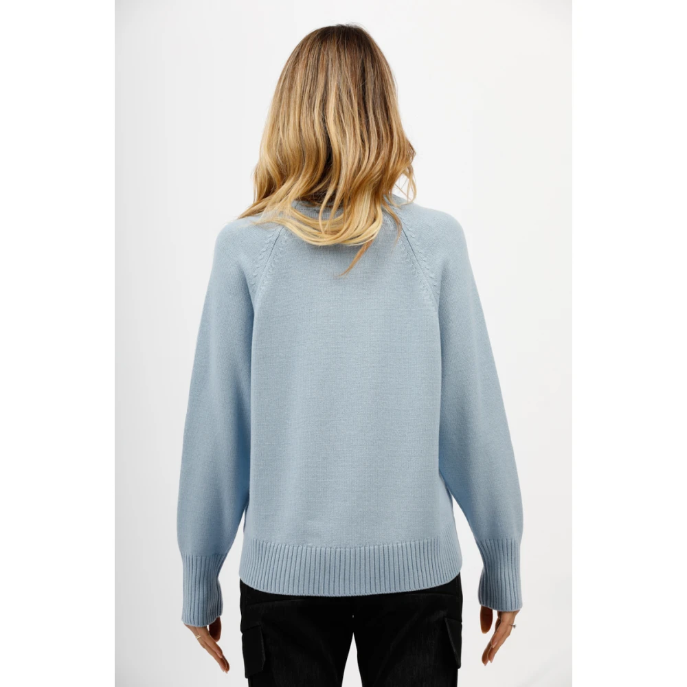 Gran Sasso Ronde hals trui Blue Dames