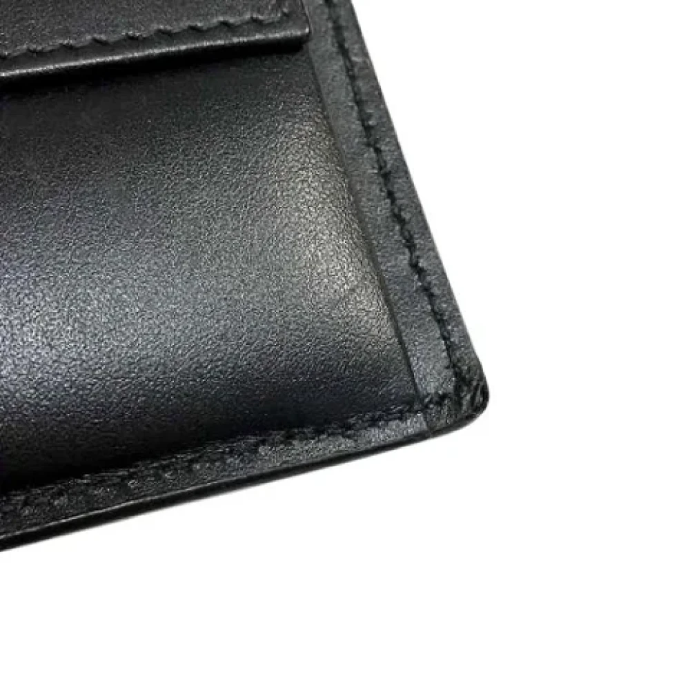 Gucci Vintage Pre-owned Leather wallets Black Heren