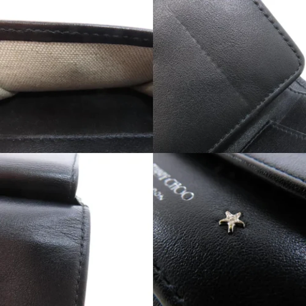 Jimmy Choo Pre-owned Leather wallets Black Dames