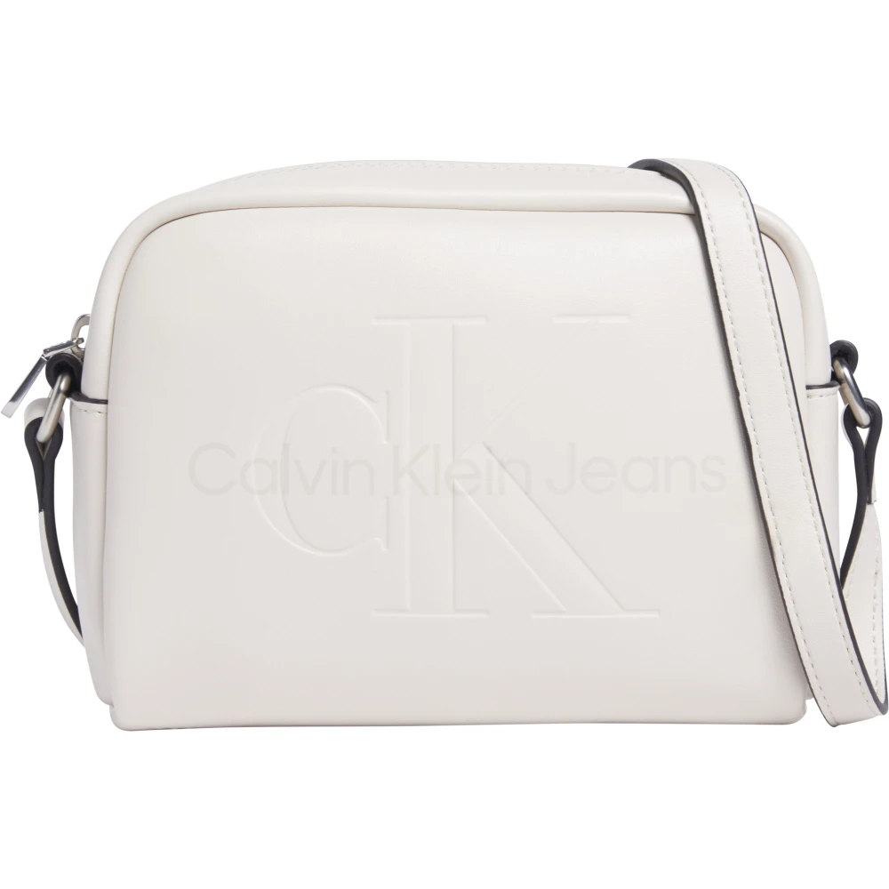 Calvin Klein Roze Schoudertas met Ritssluiting Pink Dames