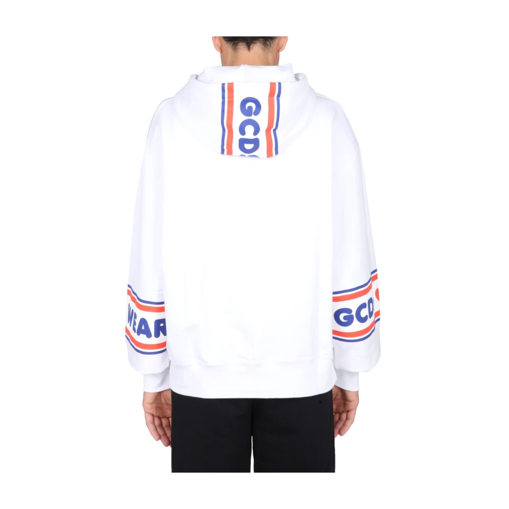 Gcds Hoodie White Heren