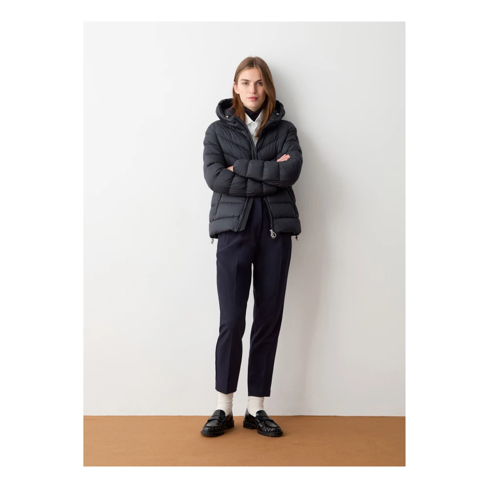 Colmar Zwarte Winterjas met Ritssluiting Black Dames