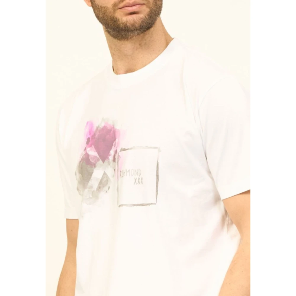 John Richmond Heren Casual T-Shirt White Heren
