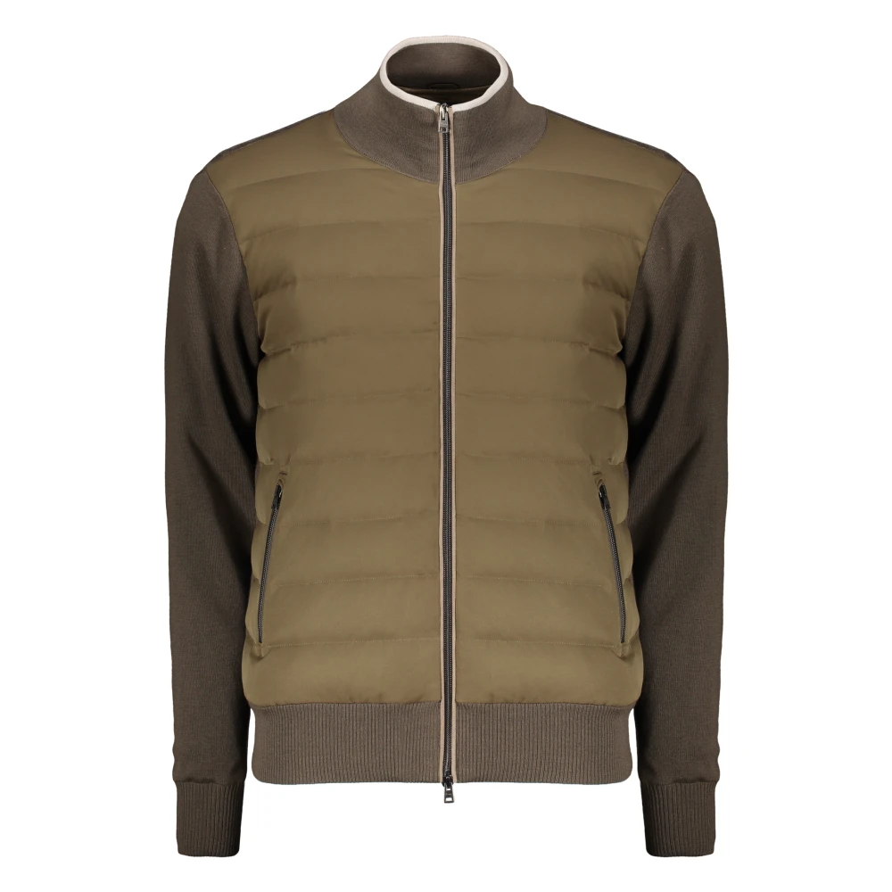 Herno Gewatteerde jas met ganzendons Green Heren