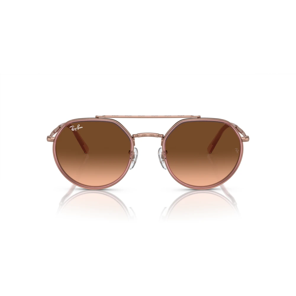 Ray-Ban Women's Pink/Brown Metal Frame Lens Sunglasses