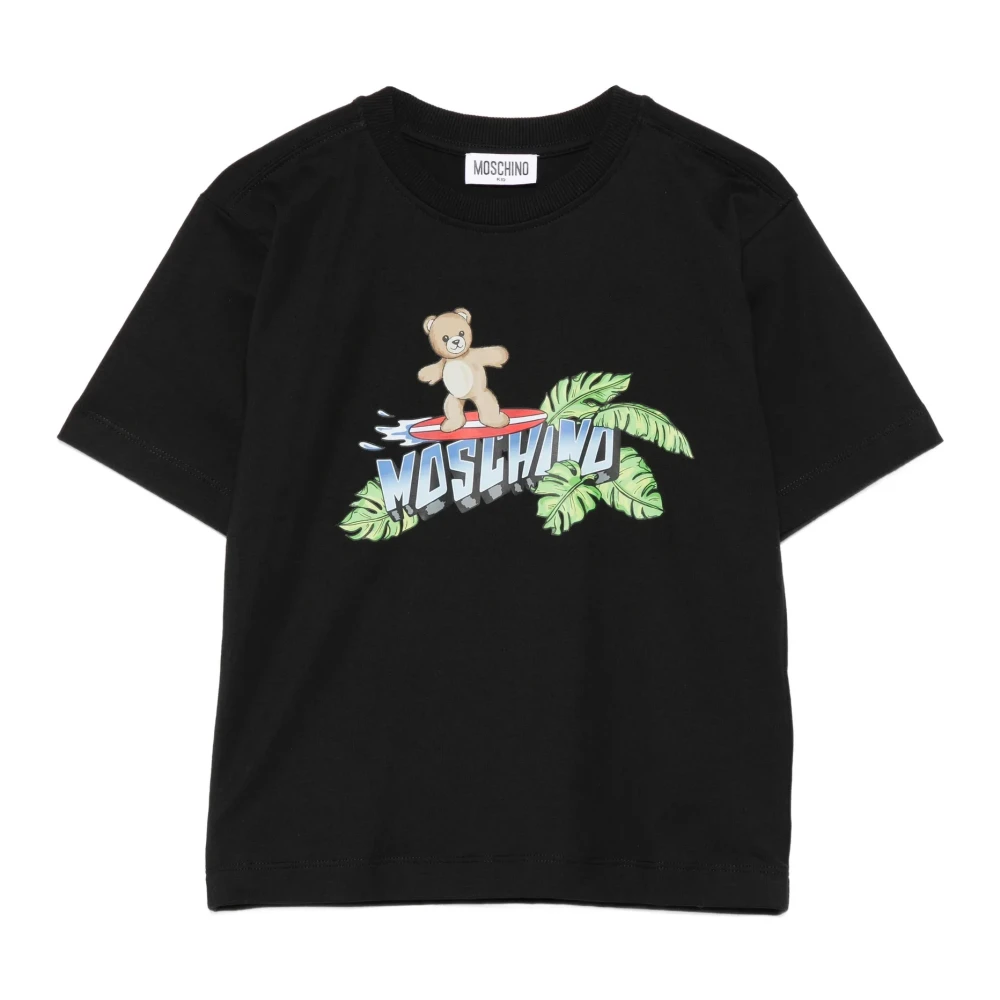 Moschino Men's Black Logo-Print T-Shirt