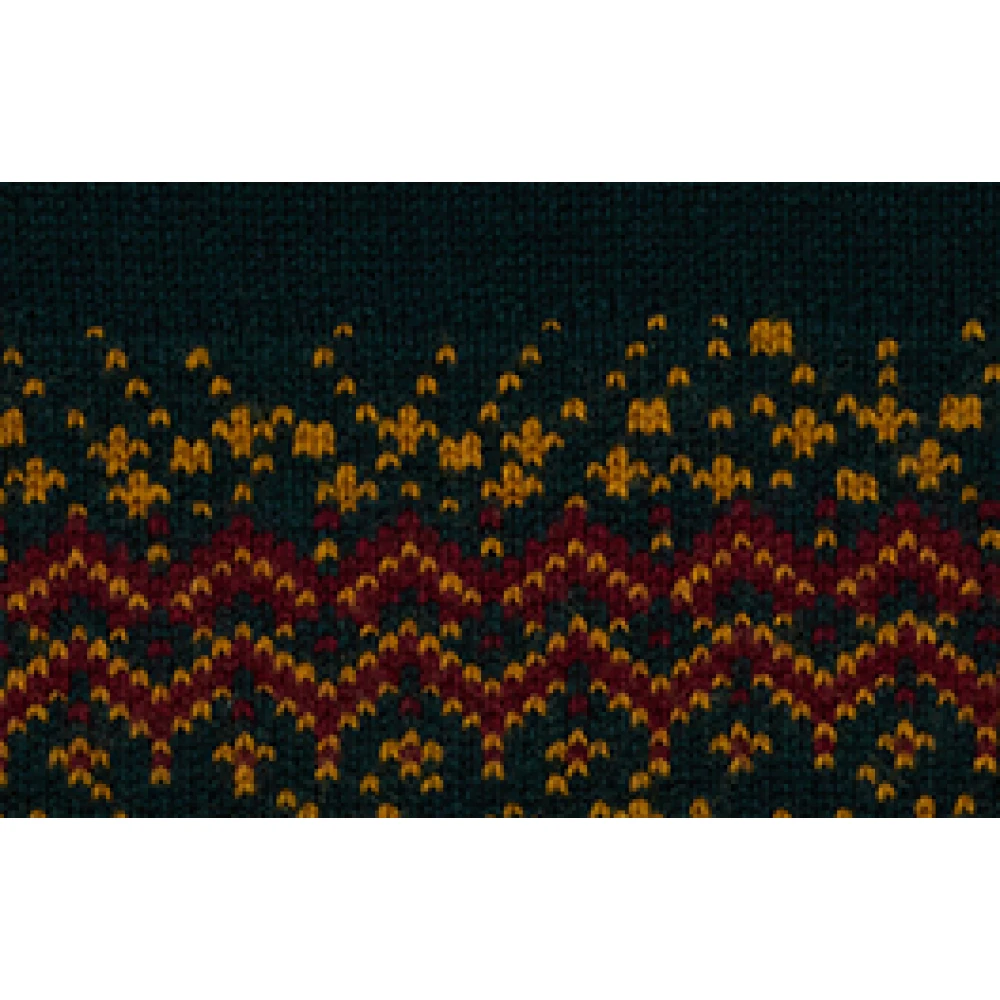 Gallo Kerstmotief Groene Sjaal Italiaanse Stijl Multicolor Unisex