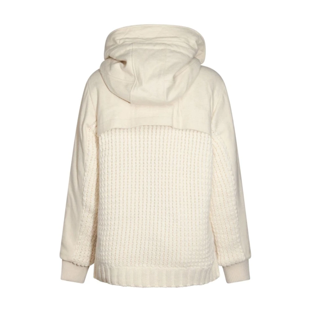 add Beige Wollen Blend Hooded Jas Beige Dames