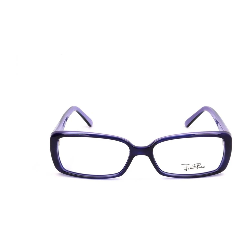 EMILIO PUCCI Paarse Kunststof Montuur Bril Stijlvol Model Purple Dames