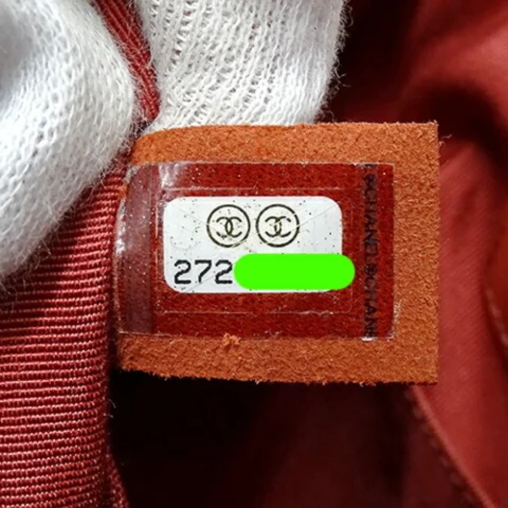 Chanel Vintage Pre-owned Fabric shoulder-bags Red Dames