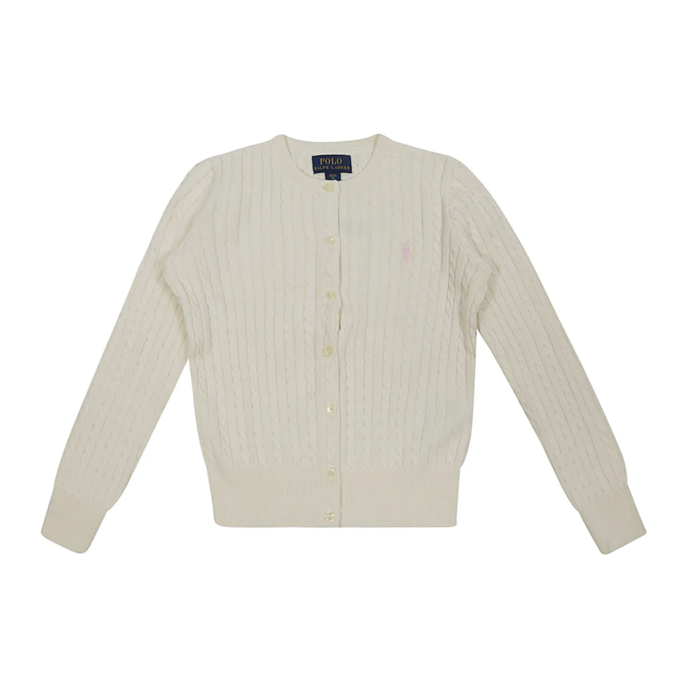 Ralph Lauren Flätad Barn Cardigan Beige, Flicka