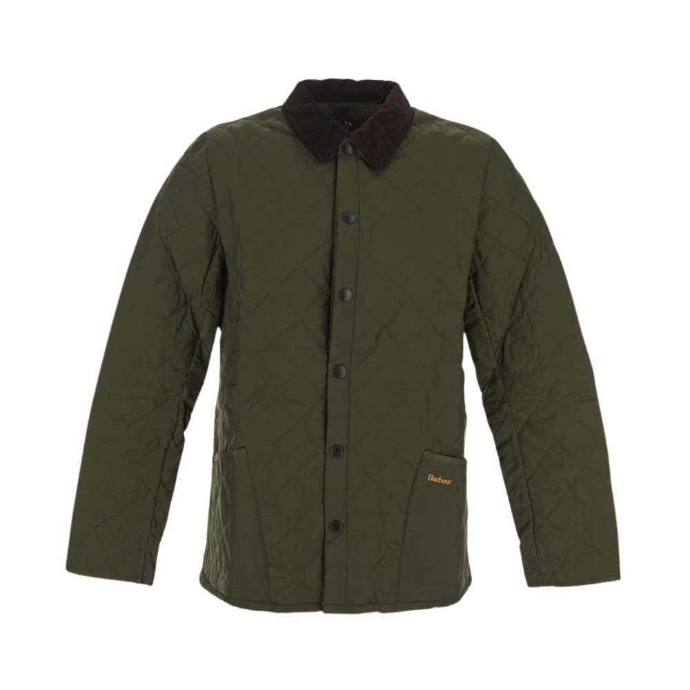 Barbour Gewatteerde Heritage Jas van Polyamide Green Heren