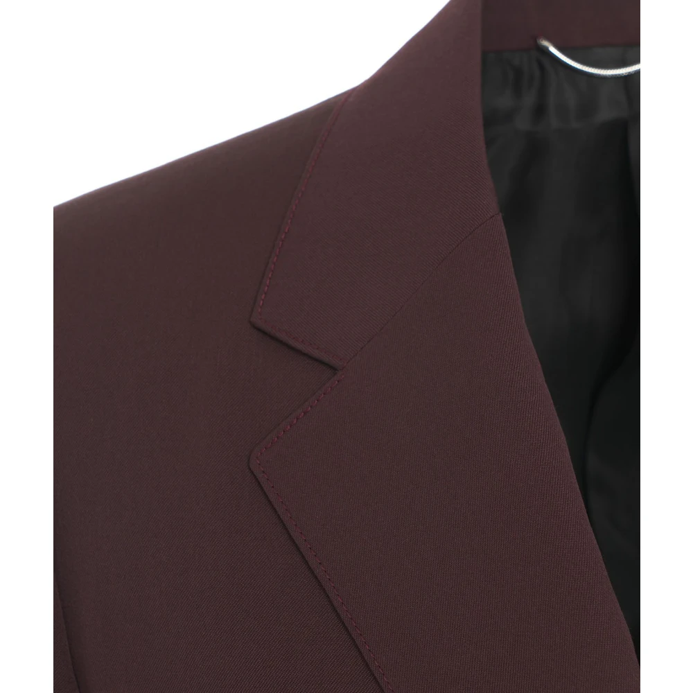 Lanvin Rode Single-Breasted Blazer Aw24 Red Heren