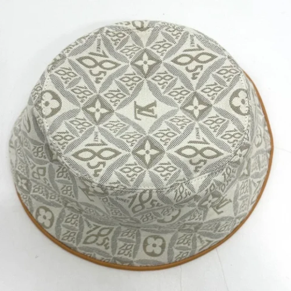 Louis Vuitton Vintage Pre-owned Cotton hats Beige Dames
