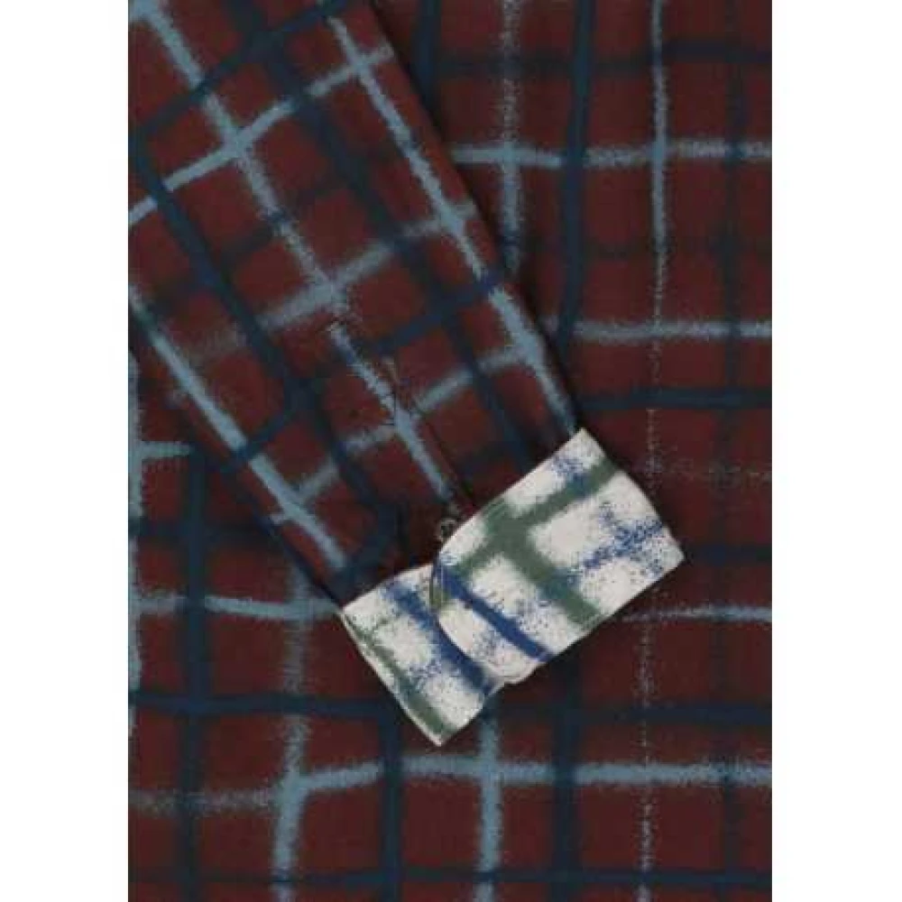 Paul Smith Roest Blauwe Strepen Regular Fit Overhemd Multicolor Heren