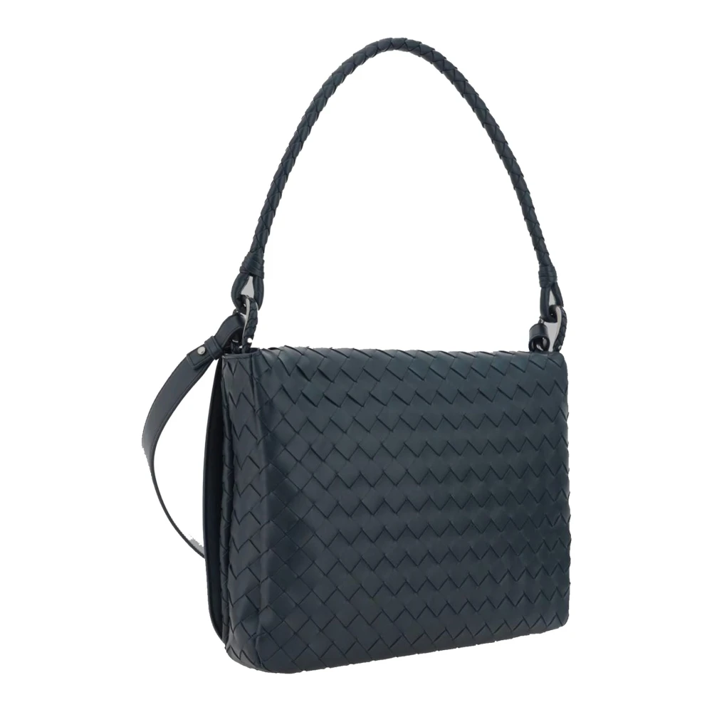 Bottega Veneta Swing Messenger Tas Blue Heren