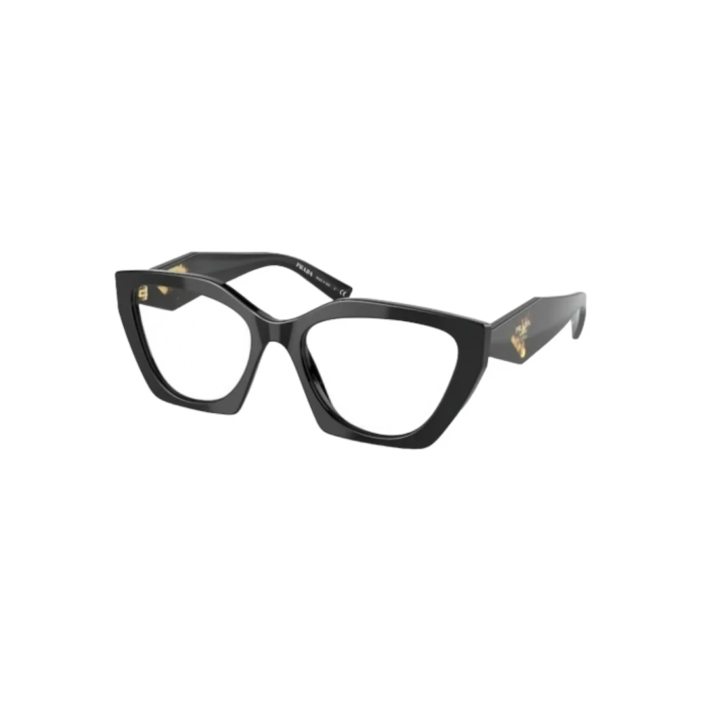 Prada Stijlvolle Zwarte Acetaat Bril Black Unisex