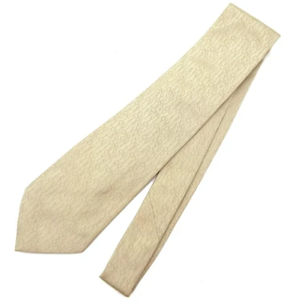 Louis Vuitton Vintage Pre-owned Silk home-office Beige Heren