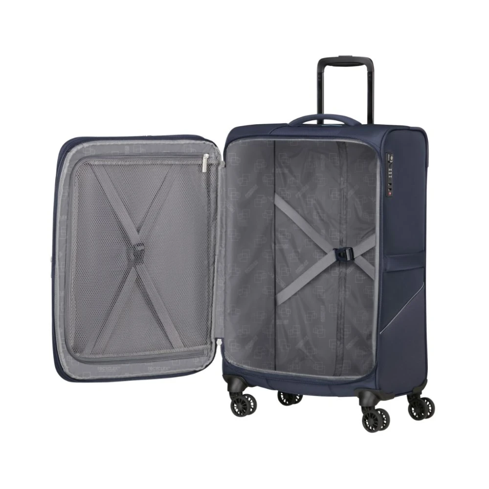 American Tourister SummerRide Stijlvolle Trolley Blue Unisex
