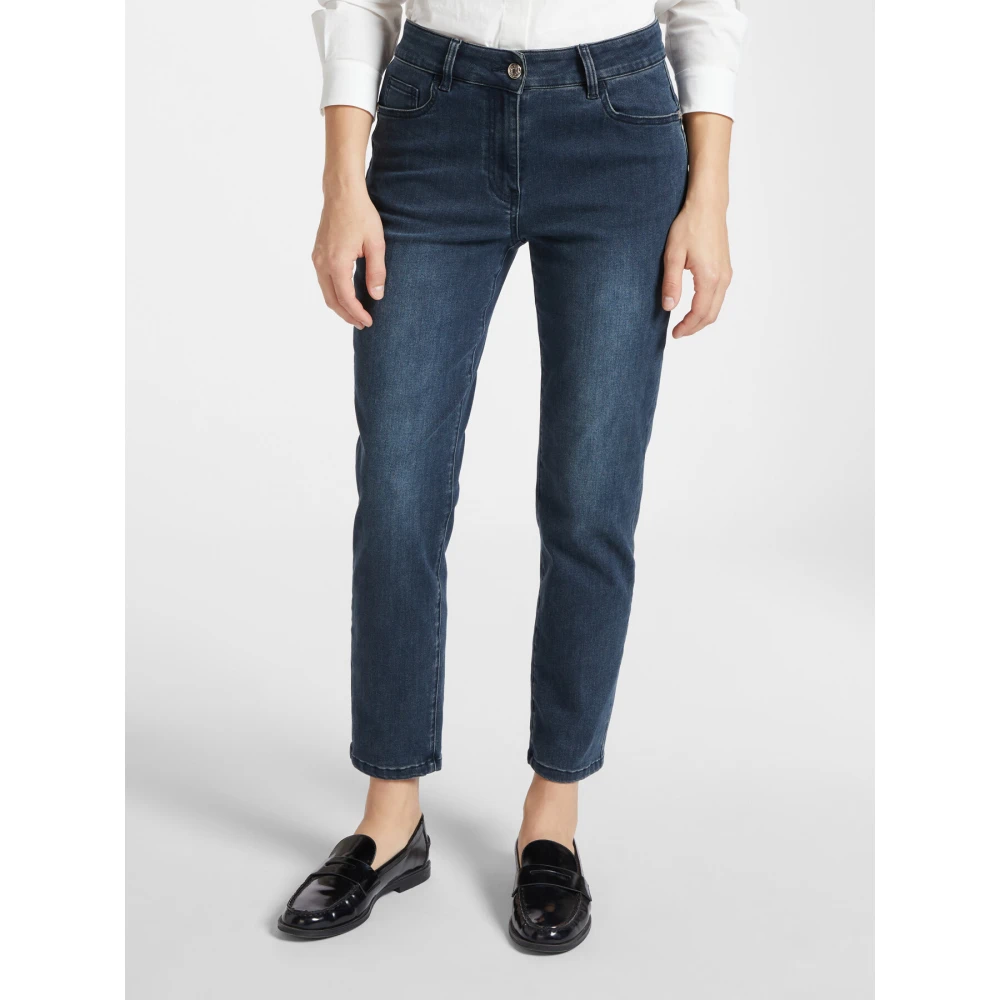 Elena Mirò Denim Power Stretch Jeggings Blue Dames