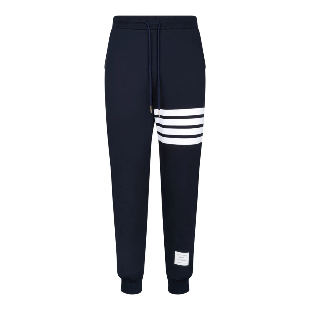 Thom Browne Men's Blue Classic Loopback 4-Bar Joggers - Sweatpants - M - Trousers