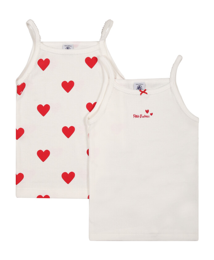 debardeurs-en-coton-blanc-avec-logo-rouge